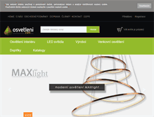 Tablet Screenshot of osvetleni.com